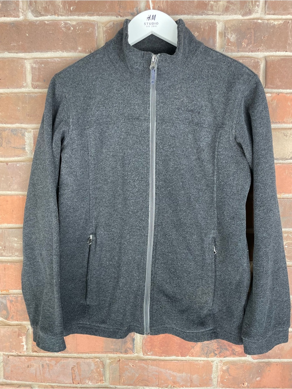 Columbia Boy Charcoal Full-Zip Fleece Large 14/16 #180